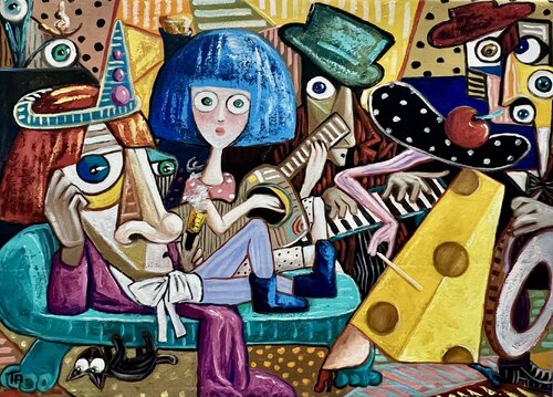 King of jazz de Ta Byrne, Pintura a la venta en Singulart