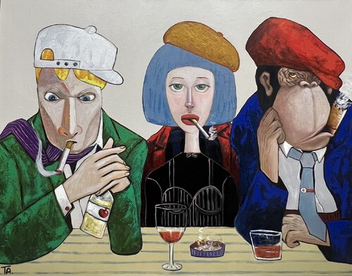 Deep in thought von Ta Byrne, Malerei kaufen auf Singulart