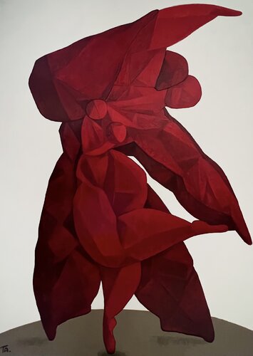Lovers in Red van Ta Byrne, Schilderij te koop op Singulart