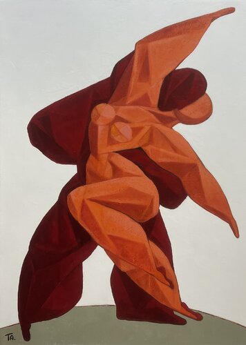 Lovers dancing Samba par Ta Byrne, Peinture en vente sur Singulart