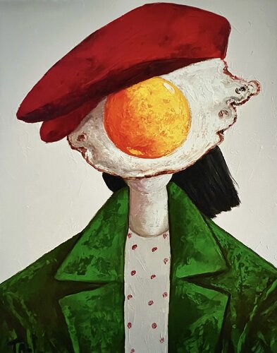 Egg Boy par Ta Byrne, Peinture en vente sur Singulart