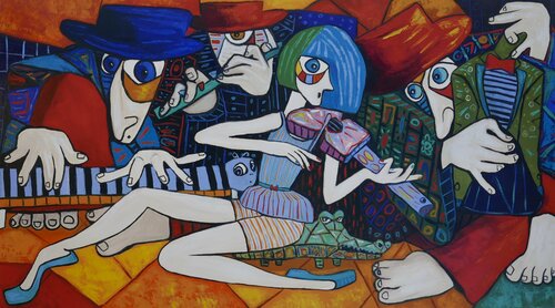 Princess of jazz van Ta Byrne, Schilderij te koop op Singulart
