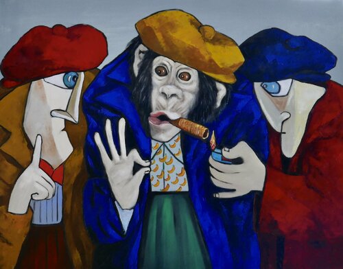 The Boss van Ta Byrne, Schilderij te koop op Singulart