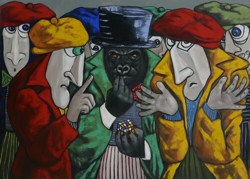 Conspirator's the next move van Ta Byrne, Schilderij te koop op Singulart