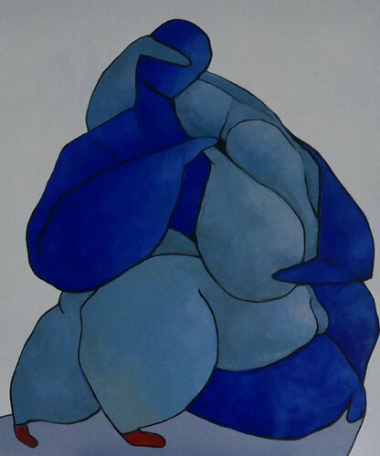 Lovers, the look of love van Ta Byrne, Schilderij te koop op Singulart