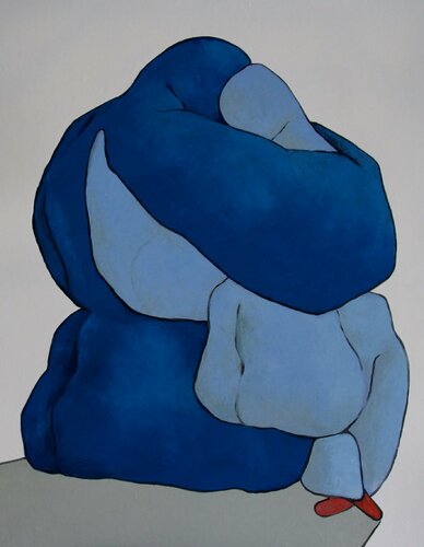 Lovers safe in my arms van Ta Byrne, Schilderij te koop op Singulart