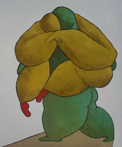 Lovers, you are always on my mind van Ta Byrne, Schilderij te koop op Singulart