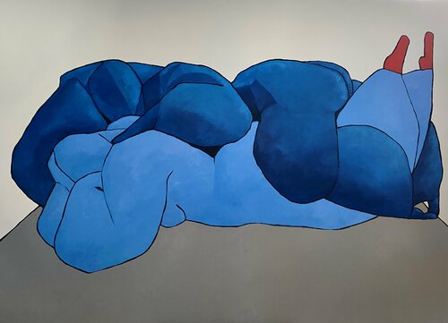Lovers in Love van Ta Byrne, Schilderij te koop op Singulart