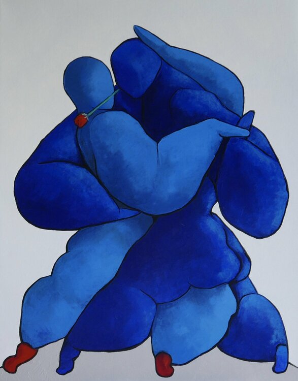 Lovers dancing the tango Ta Byrne