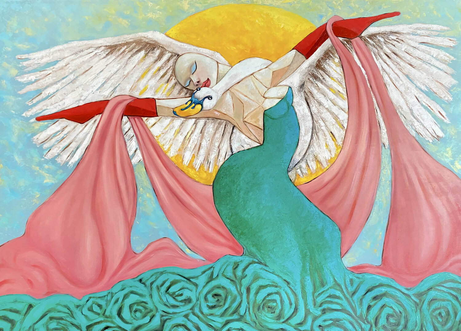 Goddess dancing in moonlight. Ta Byrne
