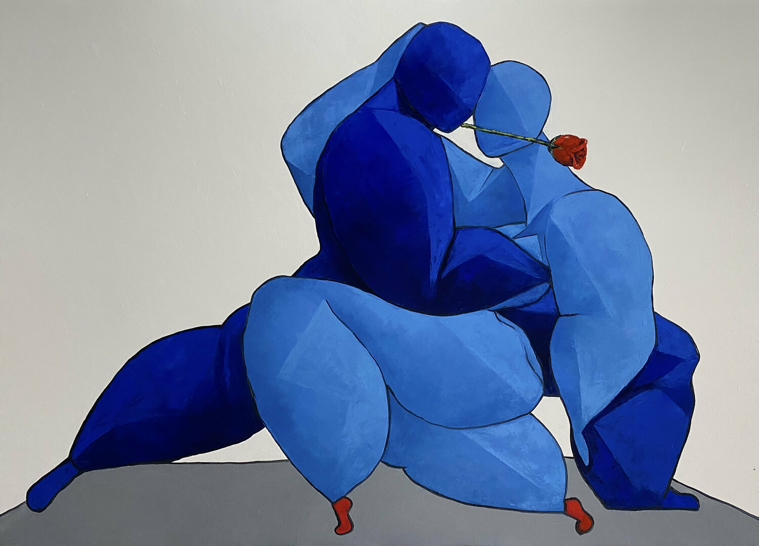 Lovers dancing salsa Ta Byrne