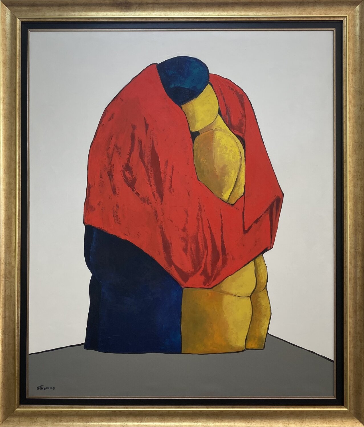 Lovers embrace Ta Byrne