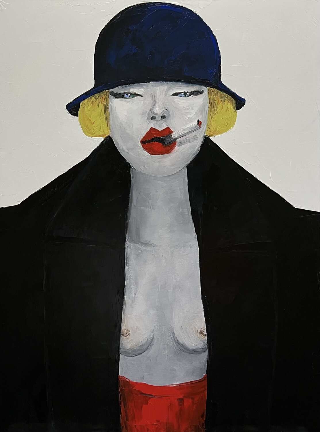 Woman in blue hat Ta Byrne