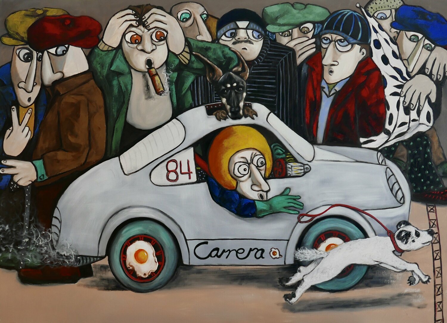 Dog racing car Ta Byrne