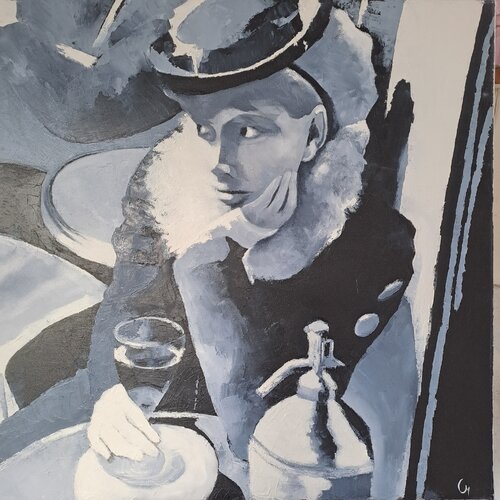 Parisienne en terrasse Corinne Malfreyt