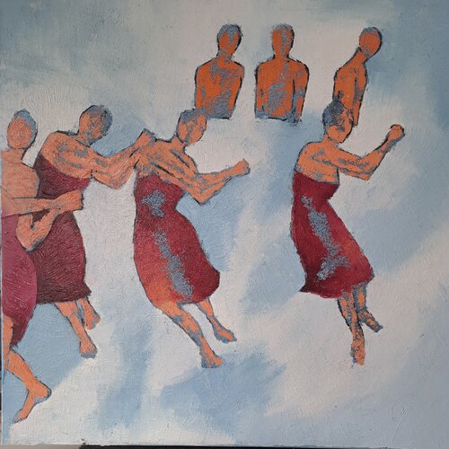 La vague magenta by Corinne Malfreyt, 회화 for Sale on Singulart