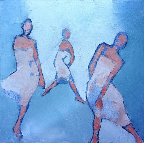Trio by Corinne Malfreyt, 회화 for Sale on Singulart
