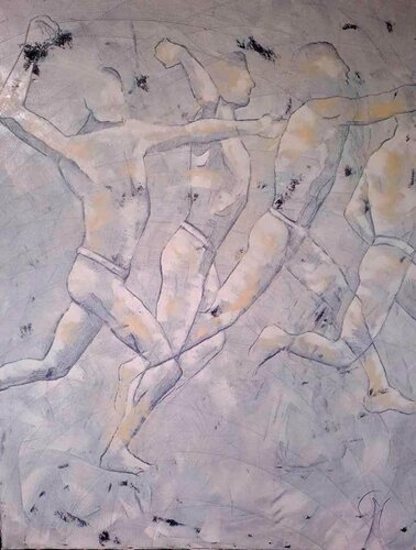 Le lancer di Corinne Malfreyt, Pittura in vendita su Singulart