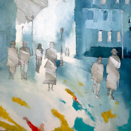 Paris, 1917 di Corinne Malfreyt, Pittura in vendita su Singulart