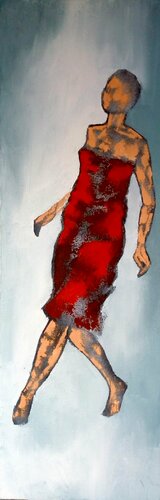 L'invitée by Corinne Malfreyt, 회화 for Sale on Singulart