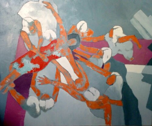 Le triomphe de l'amour by Corinne Malfreyt, Painting for Sale on Singulart