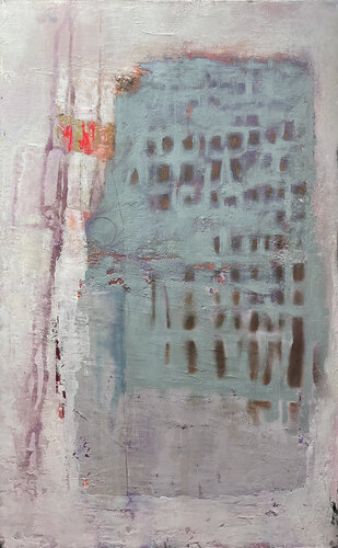 Blue Tower by Susan Handau, Painting for Sale on Singulart