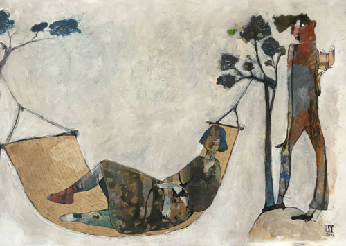 All The Answers by Ilya Volykhine (2022) : Work on Paper Oil, Collage on  Paper - SINGULART