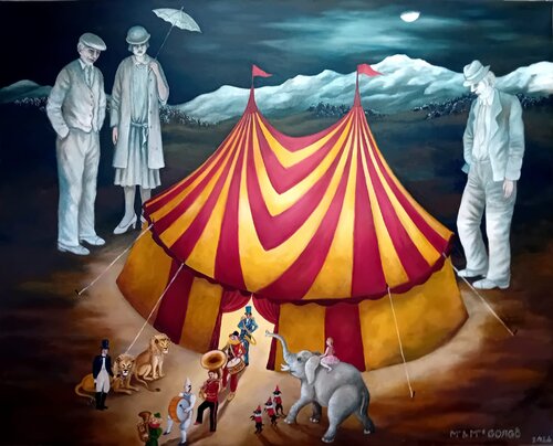 Sky Circus von Mr & Mme Gorgô, Malerei kaufen auf Singulart