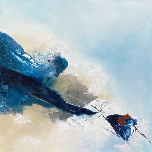 VAGUEMENT BLEUE di Han, Pittura in vendita su Singulart