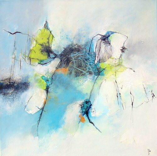 LA FLEUR D'A COTE by Han, Painting for Sale on Singulart