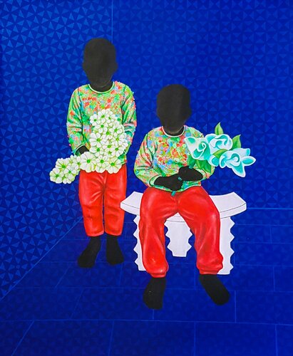 The caretakers di Aziseh Emmanuel, Pittura in vendita su Singulart