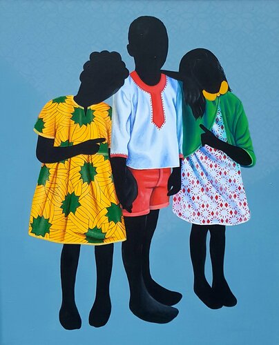 Friends forever di Aziseh Emmanuel, Pittura in vendita su Singulart