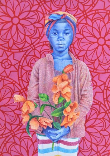 Indigo child 2 di Aziseh Emmanuel, Opera su carta in vendita su Singulart