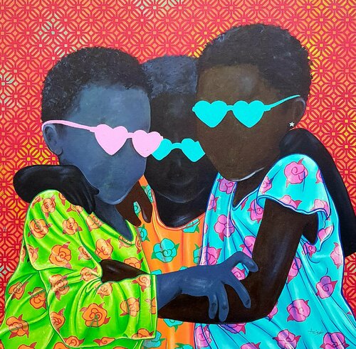 Family matters 2 van Aziseh Emmanuel, Schilderij te koop op Singulart