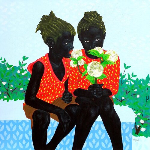 L'arbre de la vie by Aziseh Emmanuel, Painting for Sale on Singulart