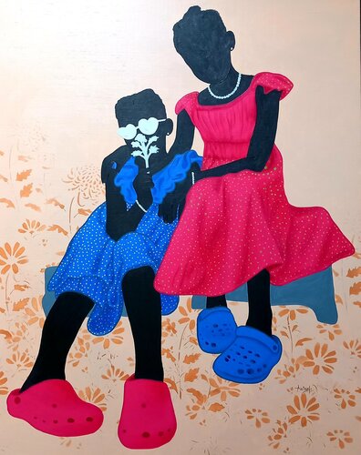 Sisters from another Mother #9 de Aziseh Emmanuel, Pintura a la venta en Singulart