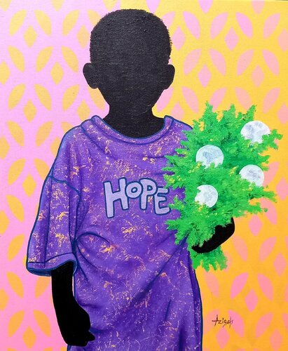 Hope for the future von Aziseh Emmanuel, Malerei kaufen auf Singulart