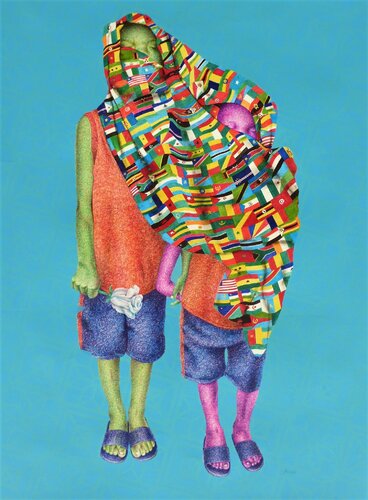 You are my hope van Aziseh Emmanuel, Werk op papier te koop op Singulart