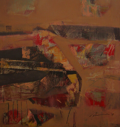 Abstract landscape 3 von Bogdan Piperiu, Malerei kaufen auf Singulart
