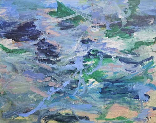 Blue silence par TAMHUY, Peinture en vente sur Singulart