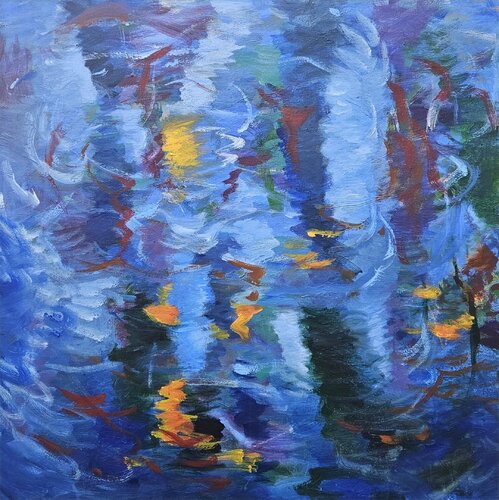 Blue tourbillon by TAMHUY, Painting for Sale on Singulart