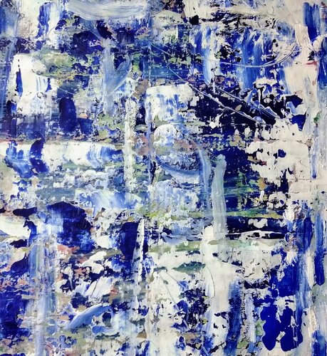 Monotype blue di TAMHUY, Pittura in vendita su Singulart