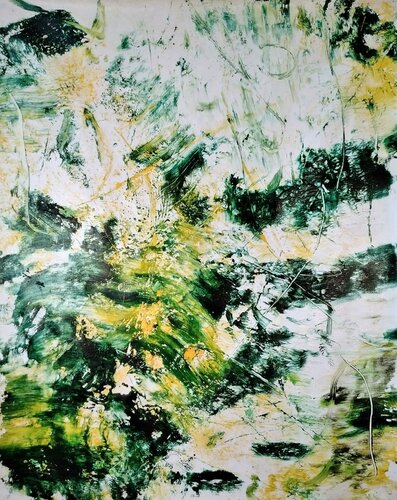 Monotype green von TAMHUY, Malerei kaufen auf Singulart