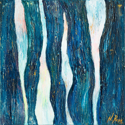 Vier Flüsse (Four Rivers) di Nadiya Pankova, Pittura in vendita su Singulart
