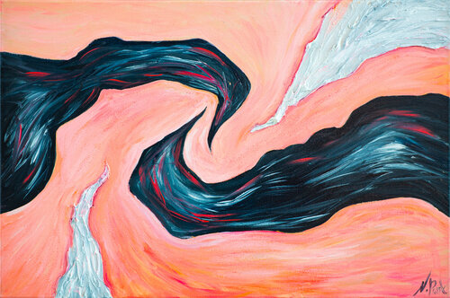 Dark Matter Passion van Nadiya Pankova, Schilderij te koop op Singulart