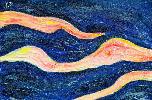 Warm Waves (Erwärmungswelle) van Nadiya Pankova, Schilderij te koop op Singulart