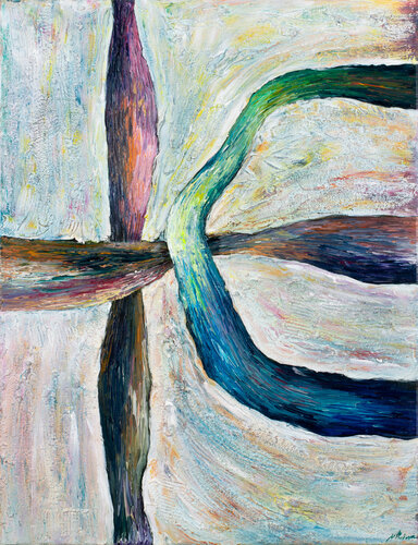 Tunnels. Crossroads di Nadiya Pankova, Pittura in vendita su Singulart