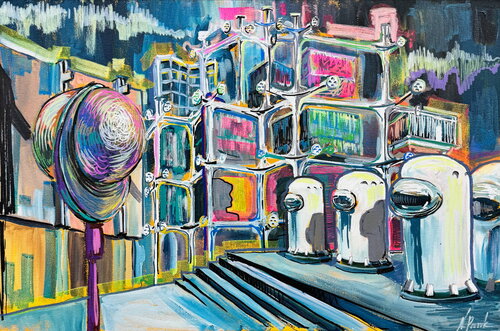 Osaka , 1970 par Nadiya Pankova, Œuvre sur papier en vente sur Singulart