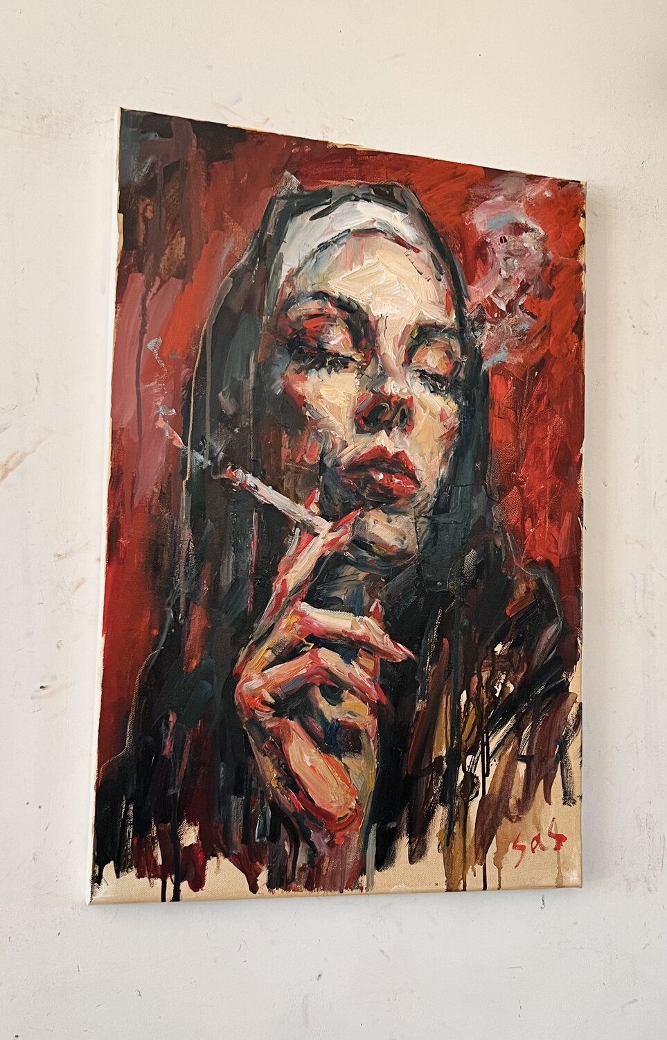 絵画　家 ⛵️作品紹介🏢 「めざせNo.1！」2002年 額サイズ：40×67cm
