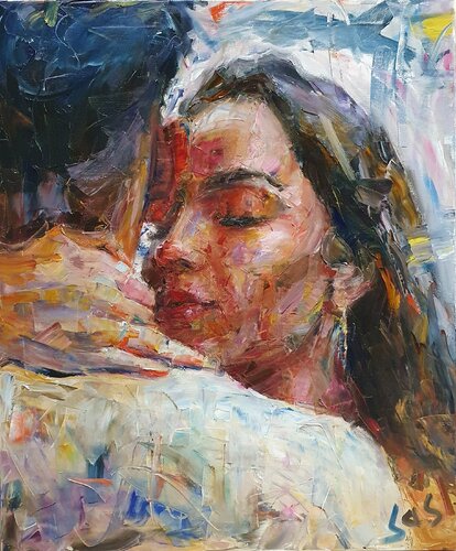 Coziest place on earth di Liubou Sas, Pittura in vendita su Singulart